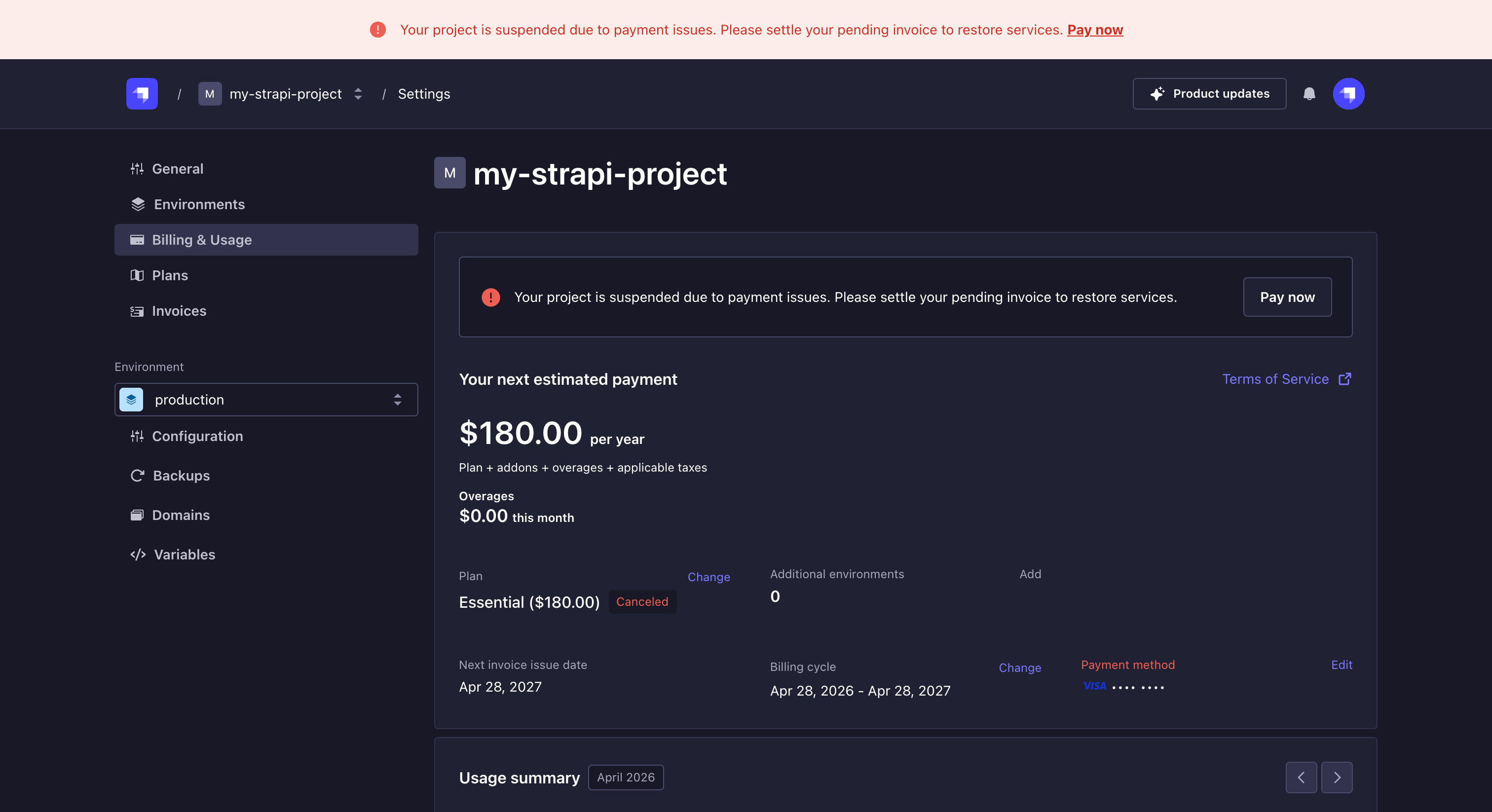 Reactivate subscription